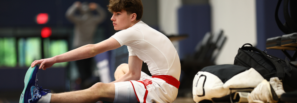 Player Doing exercise